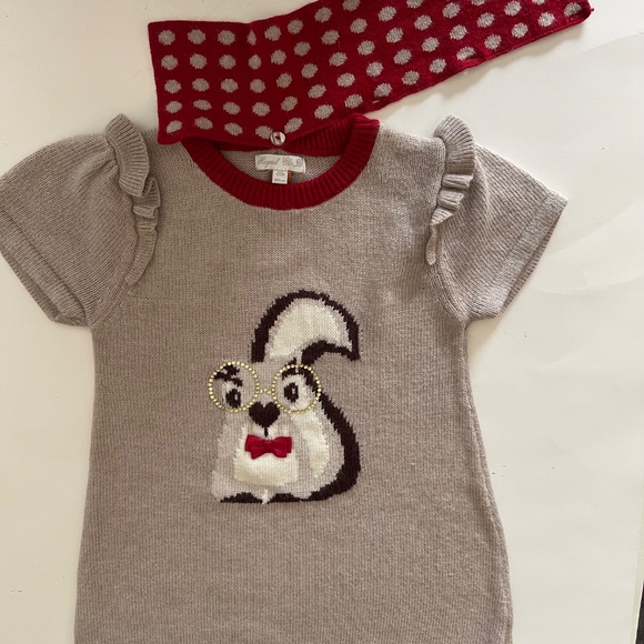 Mayoral Sweater dress with detachable scarf - Picture 4 of 13